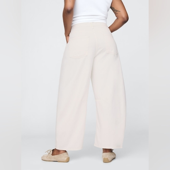 Gap High Rise UltraSoft Horseshoe Jeans New Off White 28p 6p - Picture 6 of 7